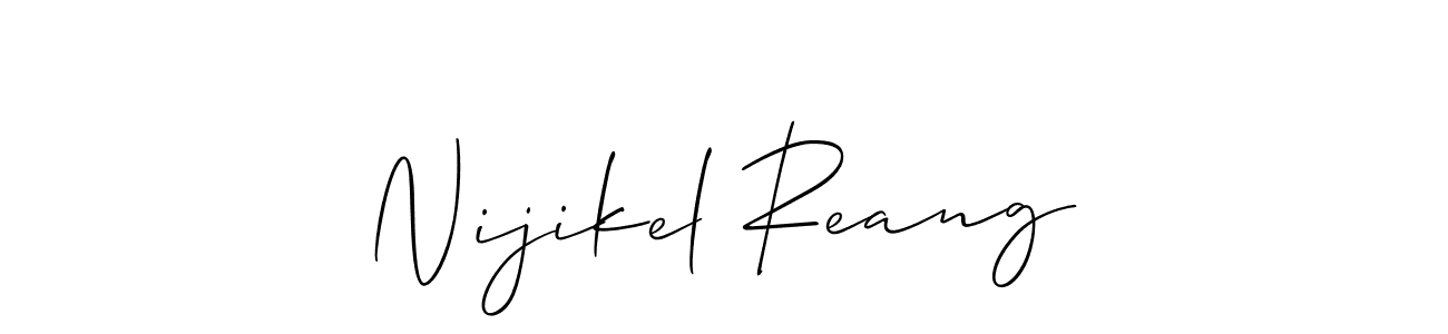 This is the best signature style for the Nijikel Reang name. Also you like these signature font (Allison_Script). Mix name signature. Nijikel Reang signature style 2 images and pictures png