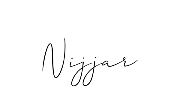 Nijjar stylish signature style. Best Handwritten Sign (Allison_Script) for my name. Handwritten Signature Collection Ideas for my name Nijjar. Nijjar signature style 2 images and pictures png