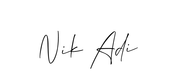Once you've used our free online signature maker to create your best signature Allison_Script style, it's time to enjoy all of the benefits that Nik Adi name signing documents. Nik Adi signature style 2 images and pictures png