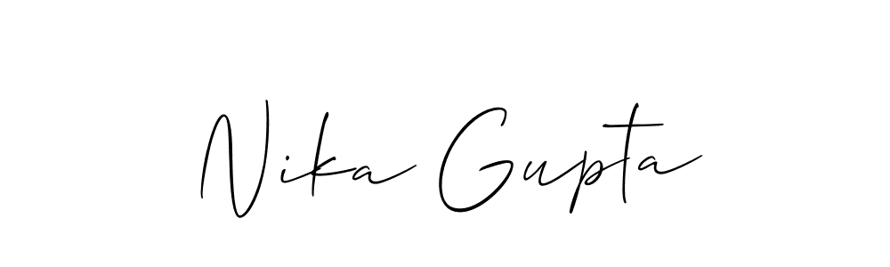 You can use this online signature creator to create a handwritten signature for the name Nika Gupta. This is the best online autograph maker. Nika Gupta signature style 2 images and pictures png