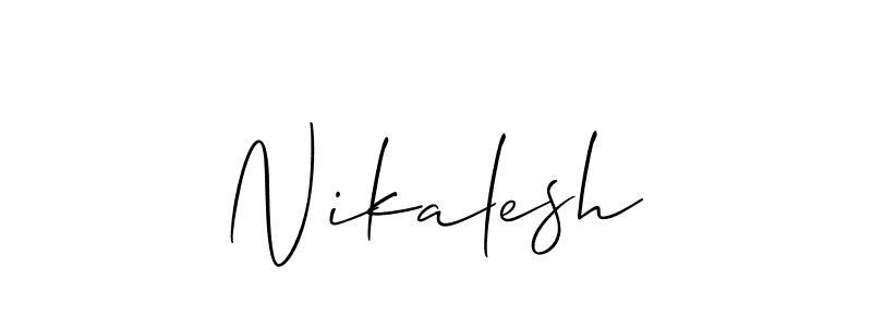 You can use this online signature creator to create a handwritten signature for the name Nikalesh. This is the best online autograph maker. Nikalesh signature style 2 images and pictures png