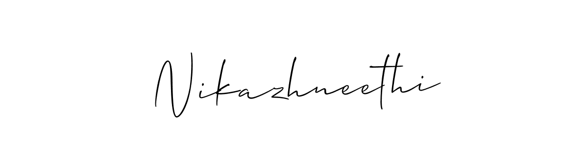 Once you've used our free online signature maker to create your best signature Allison_Script style, it's time to enjoy all of the benefits that Nikazhneethi name signing documents. Nikazhneethi signature style 2 images and pictures png