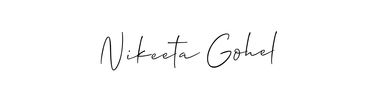 Make a beautiful signature design for name Nikeeta Gohel. Use this online signature maker to create a handwritten signature for free. Nikeeta Gohel signature style 2 images and pictures png