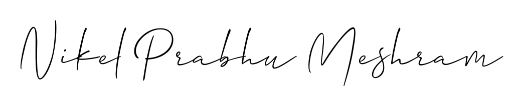 Get inspired by this graceful Allison_Script signature style for name Nikel Prabhu Meshram. Smooth loops and balanced proportions for everyday use. Nikel Prabhu Meshram signature style 2 images and pictures png
