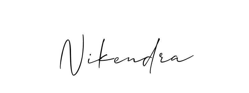 You should practise on your own different ways (Allison_Script) to write your name (Nikendra) in signature. don't let someone else do it for you. Nikendra signature style 2 images and pictures png