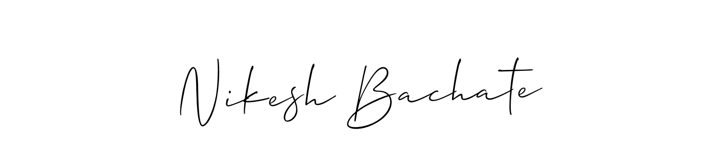You can use this online signature creator to create a handwritten signature for the name Nikesh Bachate. This is the best online autograph maker. Nikesh Bachate signature style 2 images and pictures png