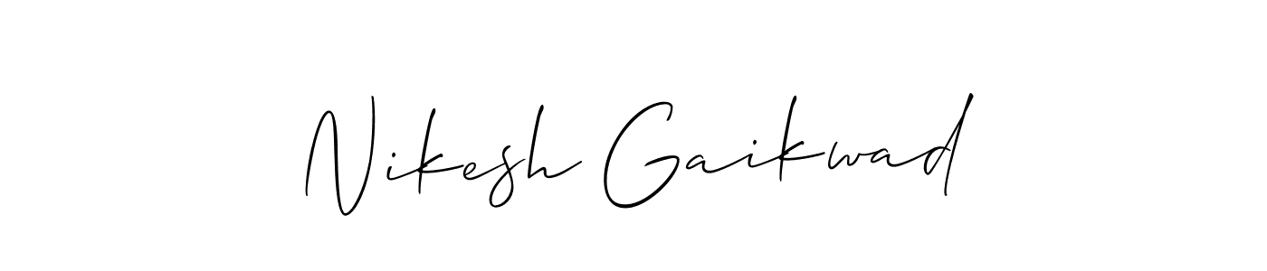 How to Draw Nikesh Gaikwad signature style? Allison_Script is a latest design signature styles for name Nikesh Gaikwad. Nikesh Gaikwad signature style 2 images and pictures png