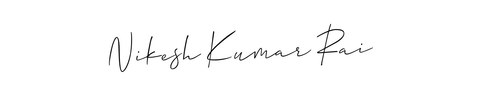 You can use this online signature creator to create a handwritten signature for the name Nikesh Kumar Rai. This is the best online autograph maker. Nikesh Kumar Rai signature style 2 images and pictures png