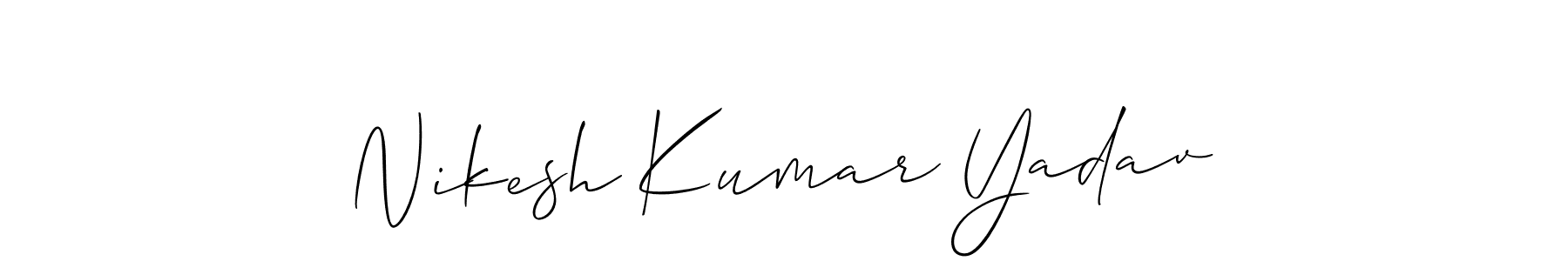 Make a beautiful signature design for name Nikesh Kumar Yadav. Use this online signature maker to create a handwritten signature for free. Nikesh Kumar Yadav signature style 2 images and pictures png