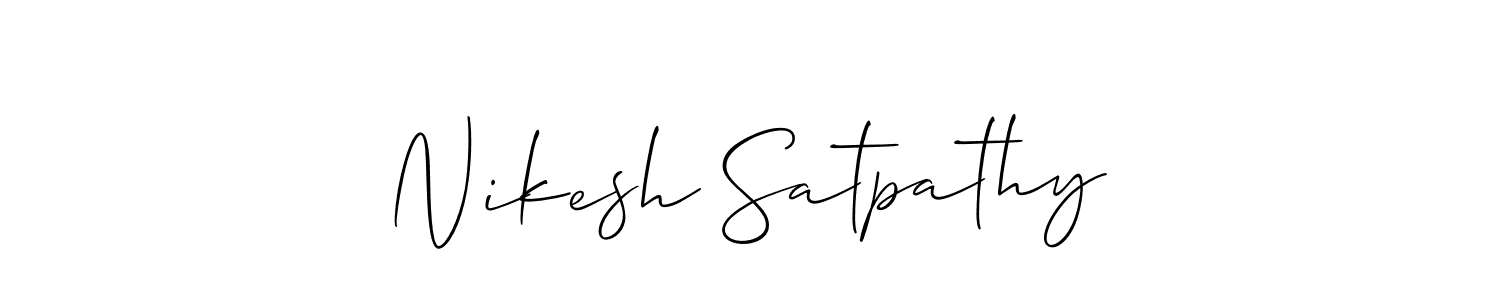 Similarly Allison_Script is the best handwritten signature design. Signature creator online .You can use it as an online autograph creator for name Nikesh Satpathy. Nikesh Satpathy signature style 2 images and pictures png