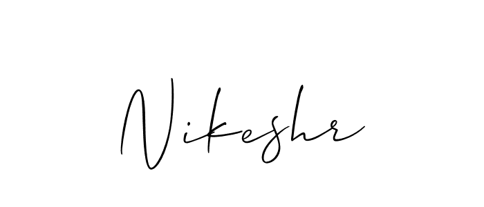 Make a beautiful signature design for name Nikeshr. With this signature (Allison_Script) style, you can create a handwritten signature for free. Nikeshr signature style 2 images and pictures png
