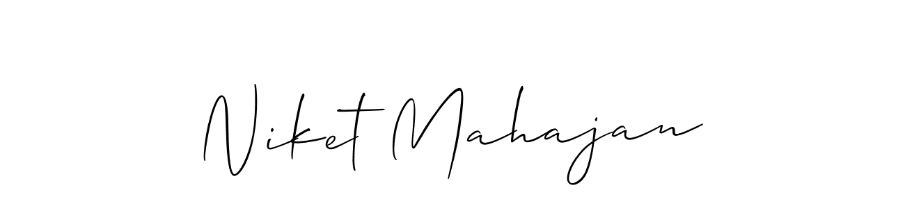 You should practise on your own different ways (Allison_Script) to write your name (Niket Mahajan) in signature. don't let someone else do it for you. Niket Mahajan signature style 2 images and pictures png