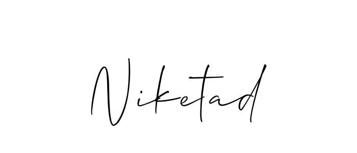 Check out images of Autograph of Niketad name. Actor Niketad Signature Style. Allison_Script is a professional sign style online. Niketad signature style 2 images and pictures png
