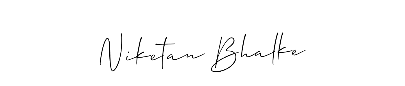 This is the best signature style for the Niketan Bhalke name. Also you like these signature font (Allison_Script). Mix name signature. Niketan Bhalke signature style 2 images and pictures png