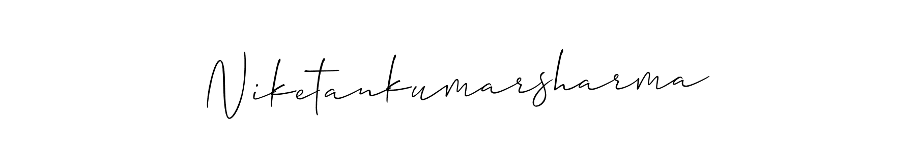 Check out images of Autograph of Niketankumarsharma name. Actor Niketankumarsharma Signature Style. Allison_Script is a professional sign style online. Niketankumarsharma signature style 2 images and pictures png