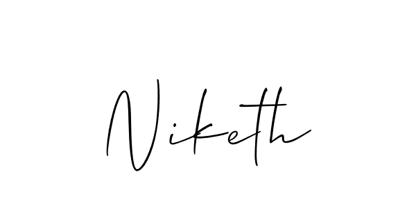 You should practise on your own different ways (Allison_Script) to write your name (Niketh) in signature. don't let someone else do it for you. Niketh signature style 2 images and pictures png