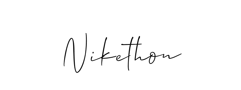 Make a short Nikethon signature style. Manage your documents anywhere anytime using Allison_Script. Create and add eSignatures, submit forms, share and send files easily. Nikethon signature style 2 images and pictures png