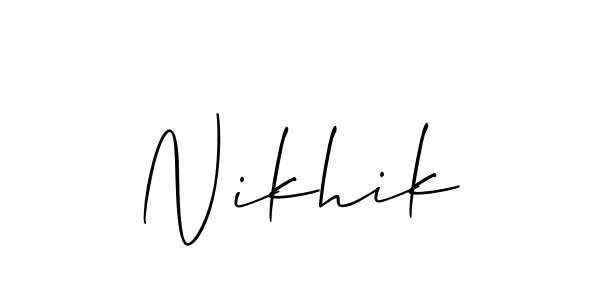 Here are the top 10 professional signature styles for the name Nikhik. These are the best autograph styles you can use for your name. Nikhik signature style 2 images and pictures png