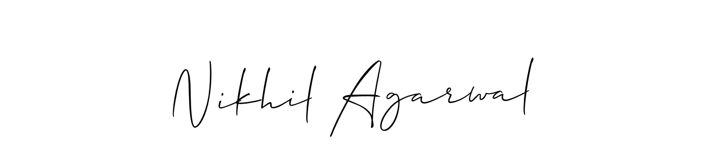 Similarly Allison_Script is the best handwritten signature design. Signature creator online .You can use it as an online autograph creator for name Nikhil Agarwal. Nikhil Agarwal signature style 2 images and pictures png