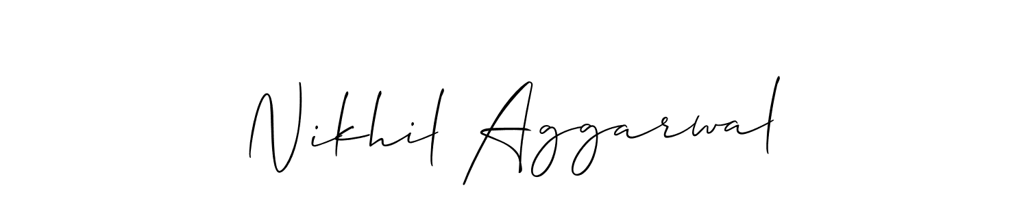 Make a beautiful signature design for name Nikhil Aggarwal. Use this online signature maker to create a handwritten signature for free. Nikhil Aggarwal signature style 2 images and pictures png