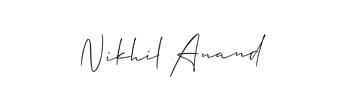 if you are searching for the best signature style for your name Nikhil Anand. so please give up your signature search. here we have designed multiple signature styles  using Allison_Script. Nikhil Anand signature style 2 images and pictures png