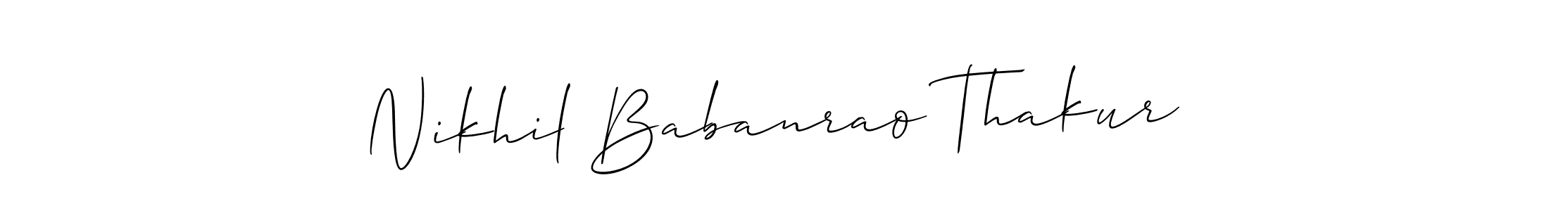 Make a beautiful signature design for name Nikhil Babanrao Thakur. Use this online signature maker to create a handwritten signature for free. Nikhil Babanrao Thakur signature style 2 images and pictures png
