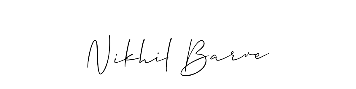 Make a short Nikhil Barve signature style. Manage your documents anywhere anytime using Allison_Script. Create and add eSignatures, submit forms, share and send files easily. Nikhil Barve signature style 2 images and pictures png