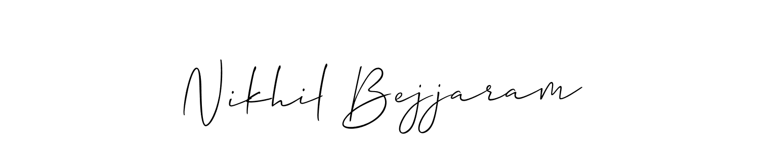 It looks lik you need a new signature style for name Nikhil Bejjaram. Design unique handwritten (Allison_Script) signature with our free signature maker in just a few clicks. Nikhil Bejjaram signature style 2 images and pictures png