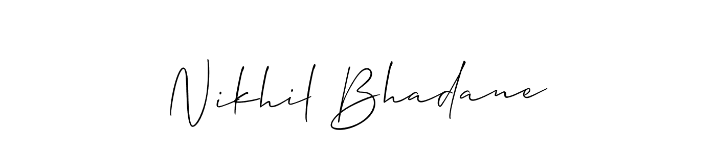 Best and Professional Signature Style for Nikhil Bhadane. Allison_Script Best Signature Style Collection. Nikhil Bhadane signature style 2 images and pictures png