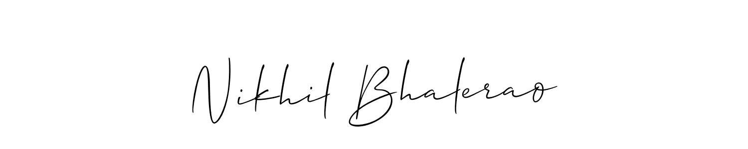 Best and Professional Signature Style for Nikhil Bhalerao. Allison_Script Best Signature Style Collection. Nikhil Bhalerao signature style 2 images and pictures png