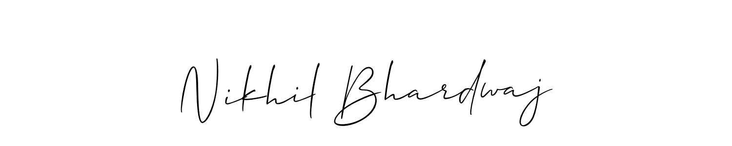 Best and Professional Signature Style for Nikhil Bhardwaj. Allison_Script Best Signature Style Collection. Nikhil Bhardwaj signature style 2 images and pictures png