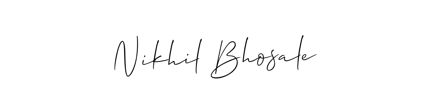 Make a beautiful signature design for name Nikhil Bhosale. Use this online signature maker to create a handwritten signature for free. Nikhil Bhosale signature style 2 images and pictures png