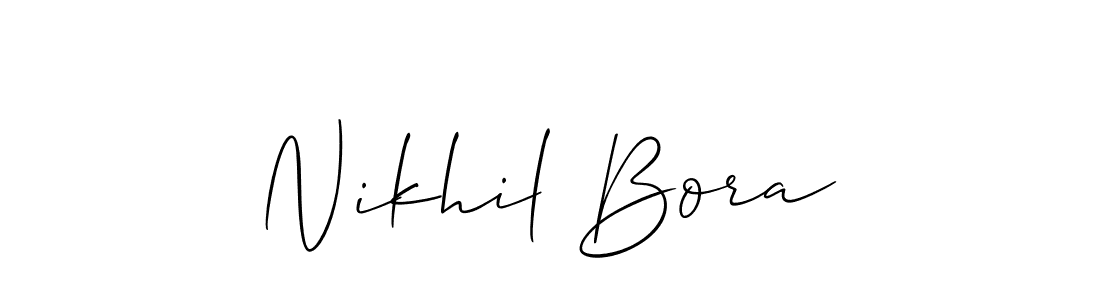 You can use this online signature creator to create a handwritten signature for the name Nikhil Bora. This is the best online autograph maker. Nikhil Bora signature style 2 images and pictures png