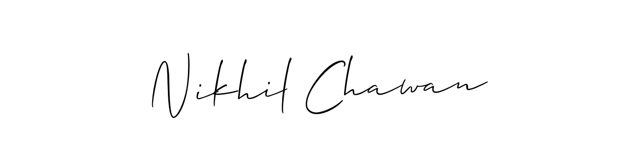 Make a beautiful signature design for name Nikhil Chawan. Use this online signature maker to create a handwritten signature for free. Nikhil Chawan signature style 2 images and pictures png