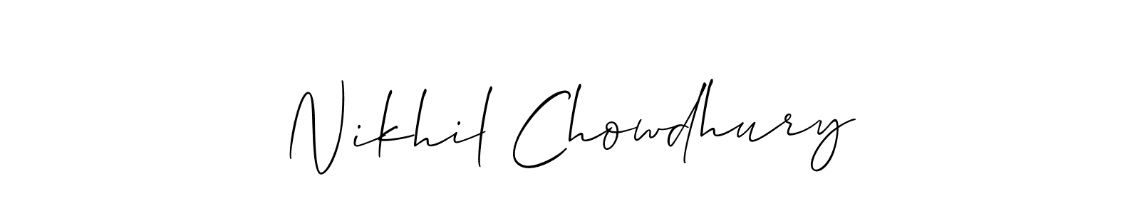 See photos of Nikhil Chowdhury official signature by Spectra . Check more albums & portfolios. Read reviews & check more about Allison_Script font. Nikhil Chowdhury signature style 2 images and pictures png