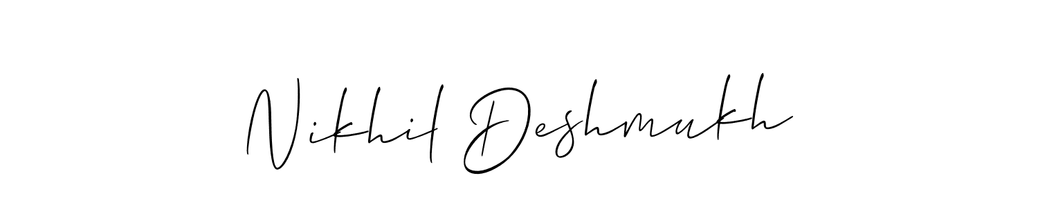 Here are the top 10 professional signature styles for the name Nikhil Deshmukh. These are the best autograph styles you can use for your name. Nikhil Deshmukh signature style 2 images and pictures png