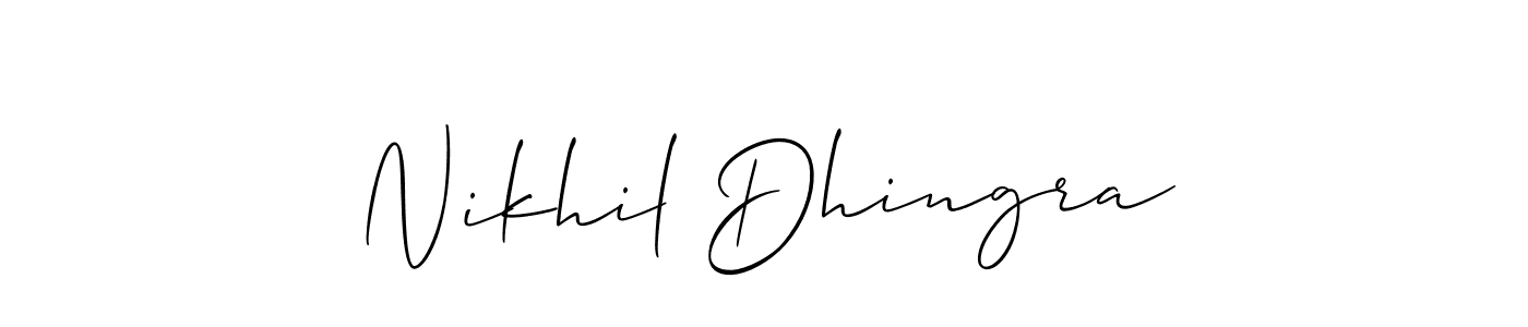 Here are the top 10 professional signature styles for the name Nikhil Dhingra. These are the best autograph styles you can use for your name. Nikhil Dhingra signature style 2 images and pictures png