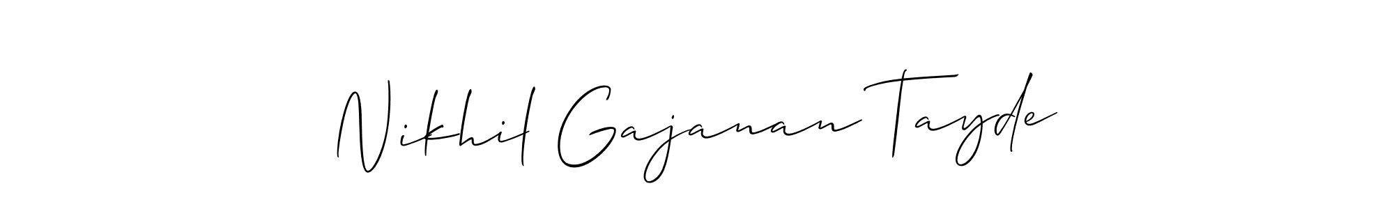 Best and Professional Signature Style for Nikhil Gajanan Tayde. Allison_Script Best Signature Style Collection. Nikhil Gajanan Tayde signature style 2 images and pictures png