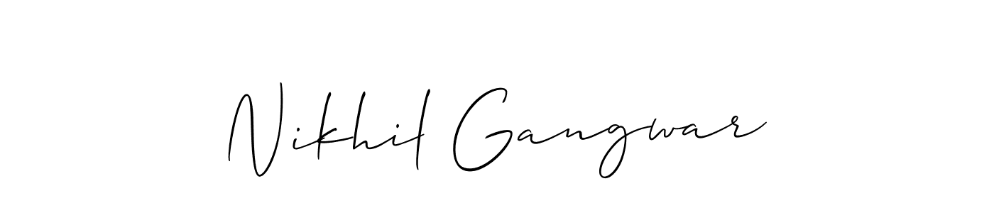 See photos of Nikhil Gangwar official signature by Spectra . Check more albums & portfolios. Read reviews & check more about Allison_Script font. Nikhil Gangwar signature style 2 images and pictures png