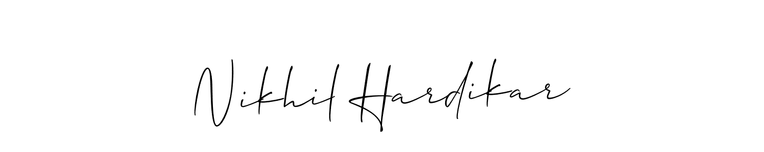 Once you've used our free online signature maker to create your best signature Allison_Script style, it's time to enjoy all of the benefits that Nikhil Hardikar name signing documents. Nikhil Hardikar signature style 2 images and pictures png