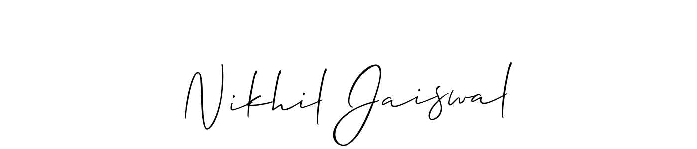 Check out images of Autograph of Nikhil Jaiswal name. Actor Nikhil Jaiswal Signature Style. Allison_Script is a professional sign style online. Nikhil Jaiswal signature style 2 images and pictures png