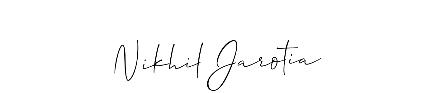 Check out images of Autograph of Nikhil Jarotia name. Actor Nikhil Jarotia Signature Style. Allison_Script is a professional sign style online. Nikhil Jarotia signature style 2 images and pictures png