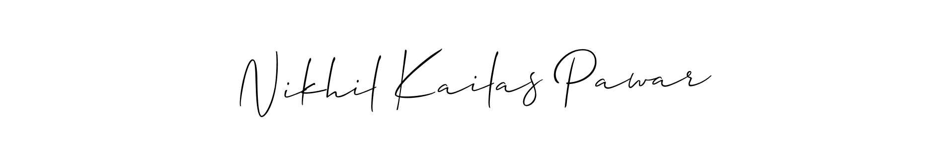 Here are the top 10 professional signature styles for the name Nikhil Kailas Pawar. These are the best autograph styles you can use for your name. Nikhil Kailas Pawar signature style 2 images and pictures png