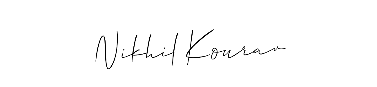 Once you've used our free online signature maker to create your best signature Allison_Script style, it's time to enjoy all of the benefits that Nikhil Kourav name signing documents. Nikhil Kourav signature style 2 images and pictures png