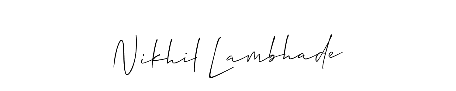 See photos of Nikhil Lambhade official signature by Spectra . Check more albums & portfolios. Read reviews & check more about Allison_Script font. Nikhil Lambhade signature style 2 images and pictures png