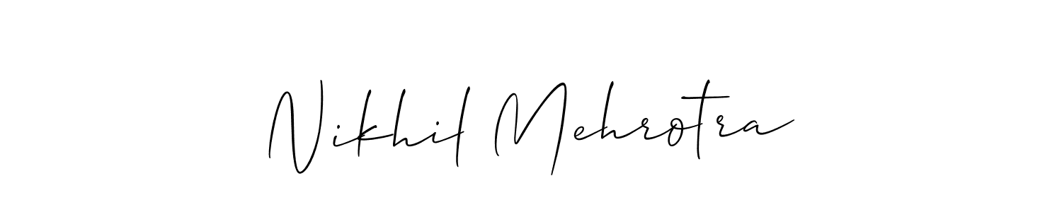 Best and Professional Signature Style for Nikhil Mehrotra. Allison_Script Best Signature Style Collection. Nikhil Mehrotra signature style 2 images and pictures png
