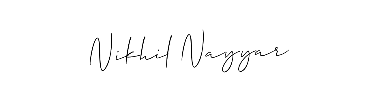 Once you've used our free online signature maker to create your best signature Allison_Script style, it's time to enjoy all of the benefits that Nikhil Nayyar name signing documents. Nikhil Nayyar signature style 2 images and pictures png