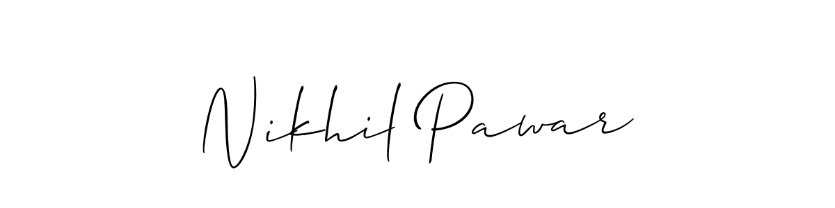 Make a beautiful signature design for name Nikhil Pawar. Use this online signature maker to create a handwritten signature for free. Nikhil Pawar signature style 2 images and pictures png