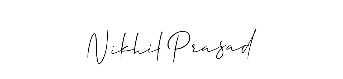 Here are the top 10 professional signature styles for the name Nikhil Prasad. These are the best autograph styles you can use for your name. Nikhil Prasad signature style 2 images and pictures png