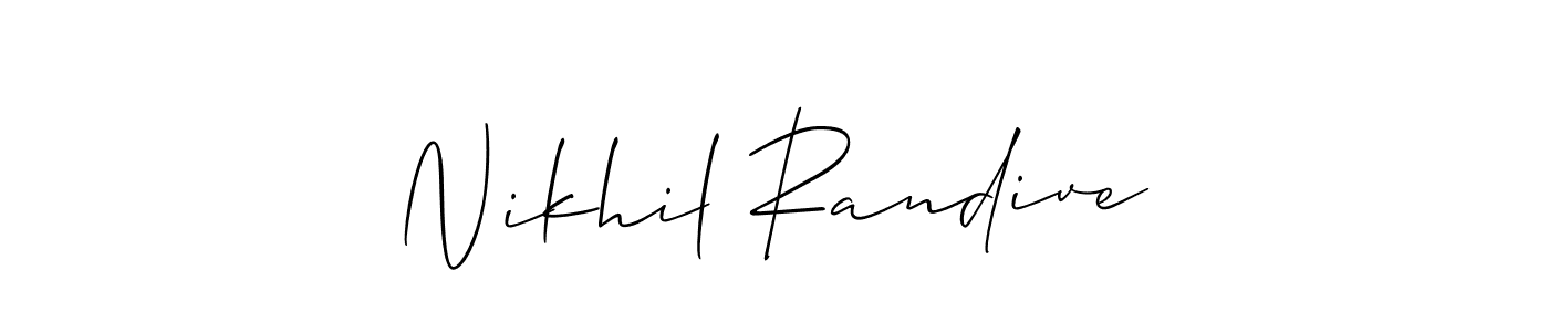 Best and Professional Signature Style for Nikhil Randive. Allison_Script Best Signature Style Collection. Nikhil Randive signature style 2 images and pictures png